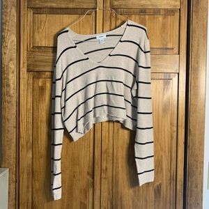 Striped Cropped Sweater